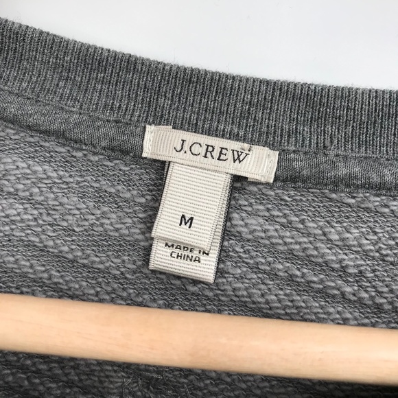 J. Crew Embellished Gray Sweatshirt - Picture 5 of 6